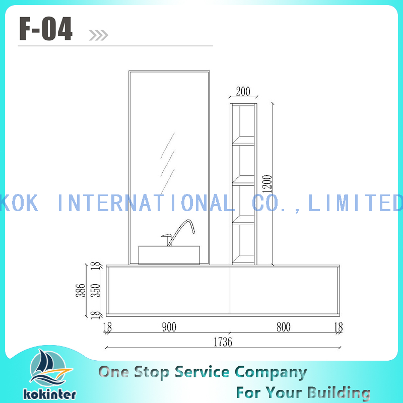 Bathroom cabinet Vanity set F04