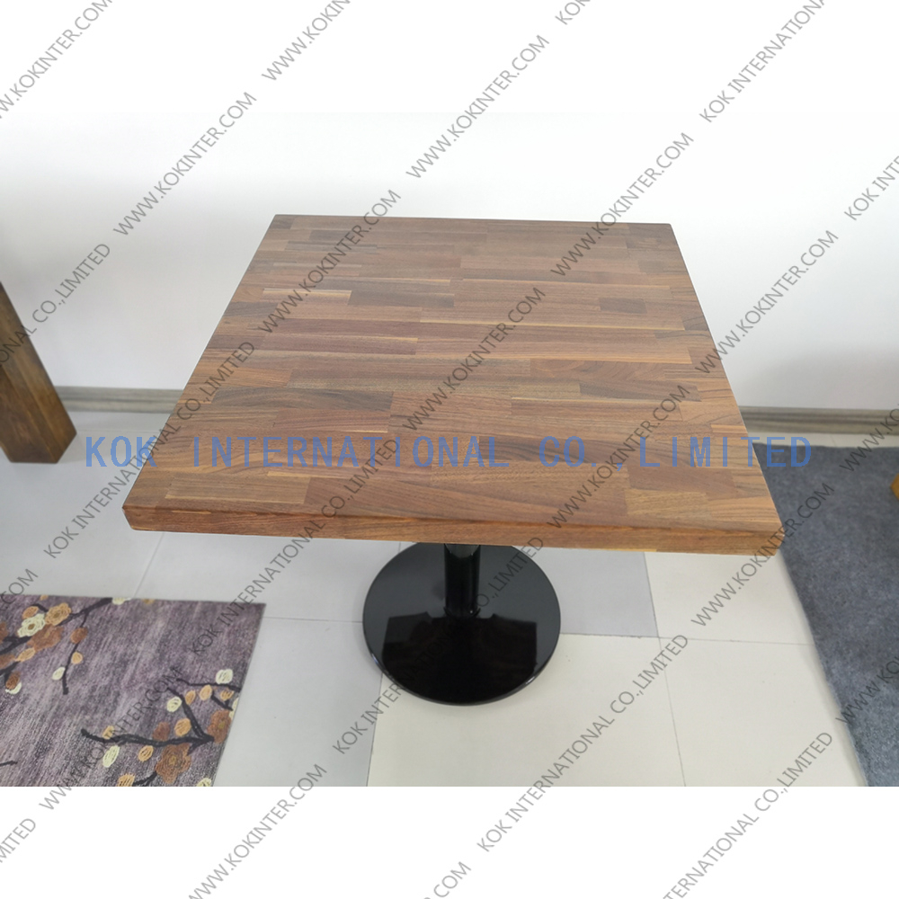 Square solid wood coffee table butcher worktop countertop