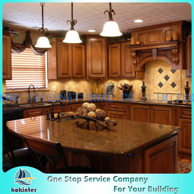 America Style Solid Wood Kitchen Cabinet