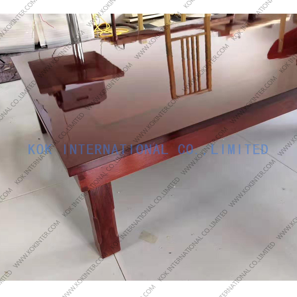 High glossy solid wood Table solid wood tables Top worktop