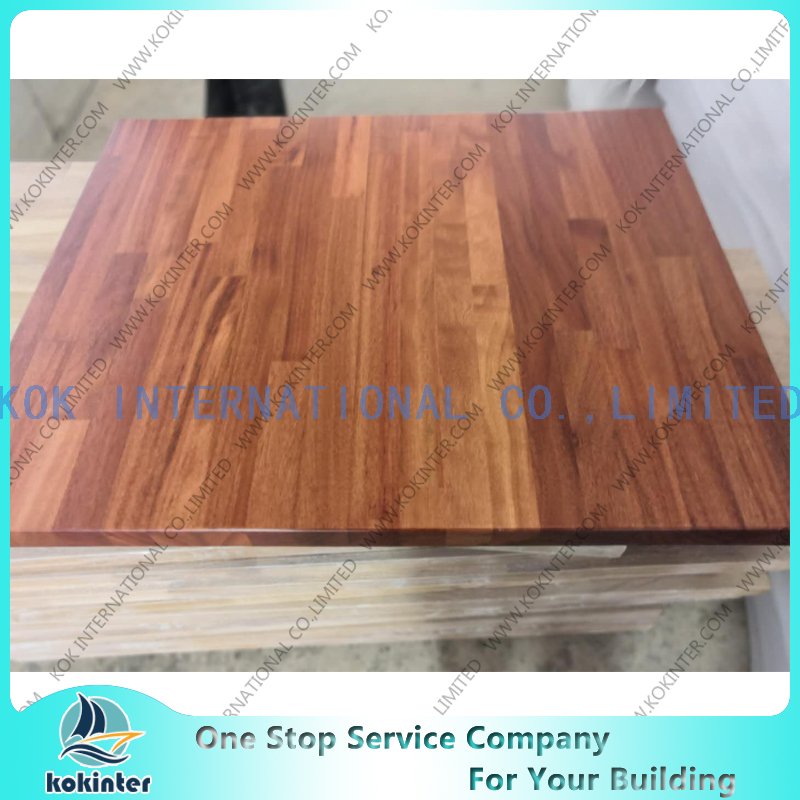 Acacia finger joint board panel for furniture worktop table tops butcher countertops