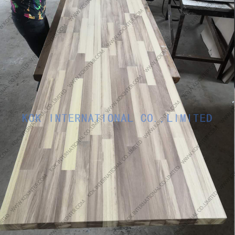  Iroko finger joint board panel for furniture worktop table tops butcher countertops