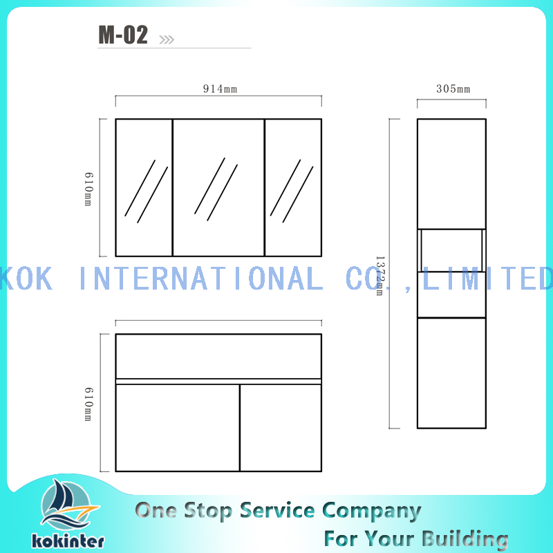 Bathroom cabinet Vanity set M02