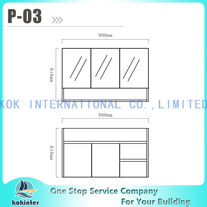 Bathroom cabinet Vanity set P03