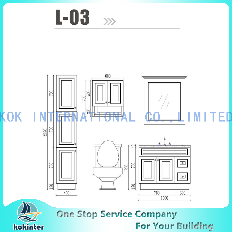 Bathroom cabinet Vanity set L03