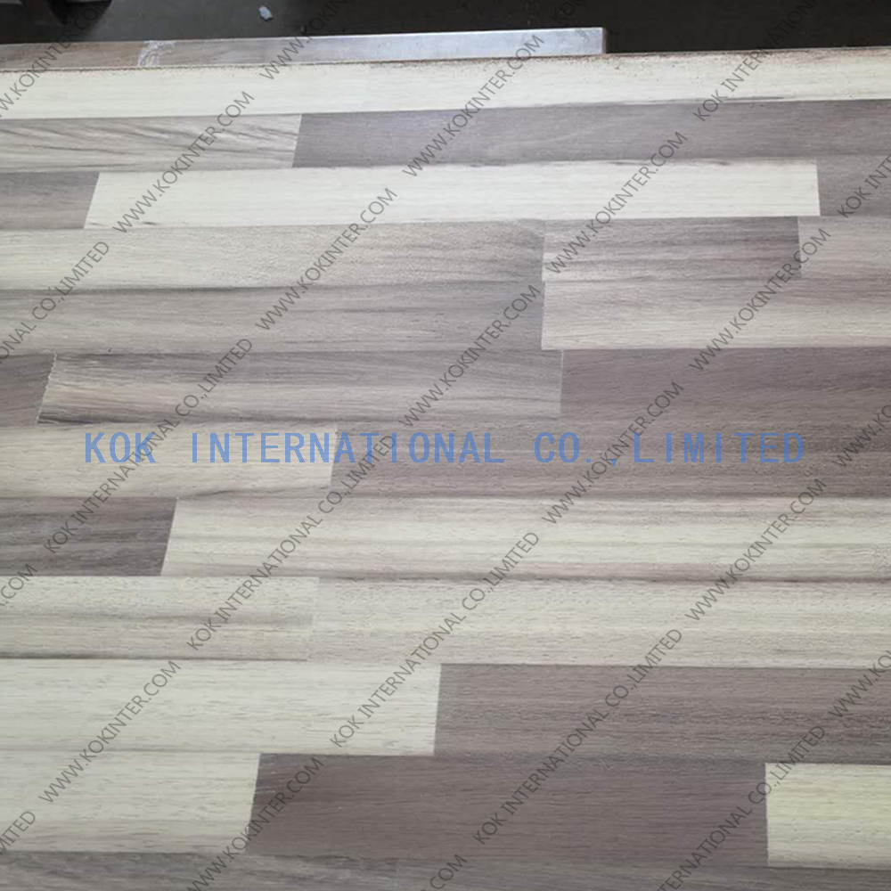  Iroko finger joint board panel for furniture worktop table tops butcher countertops