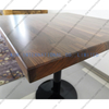 solid wood coffee tablewith metal legs